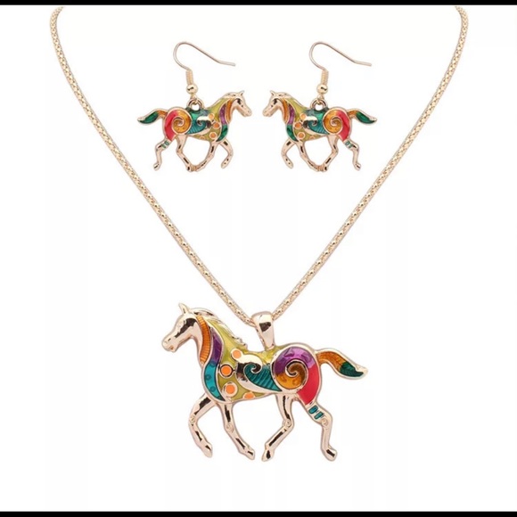 Rainbow horse Set